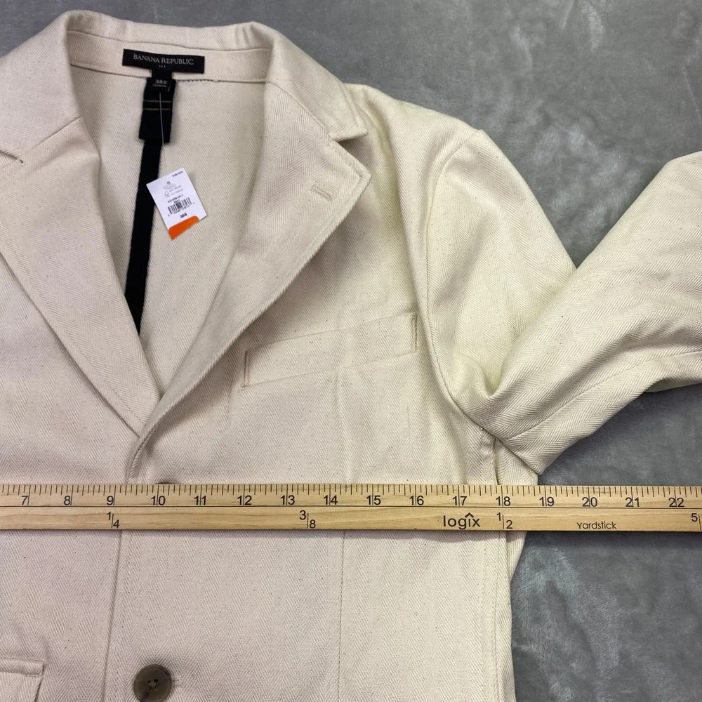 Banana Republic Corbel Tailored-Fit‎ Utility Blazer Jacket 38S Mens Business NWT